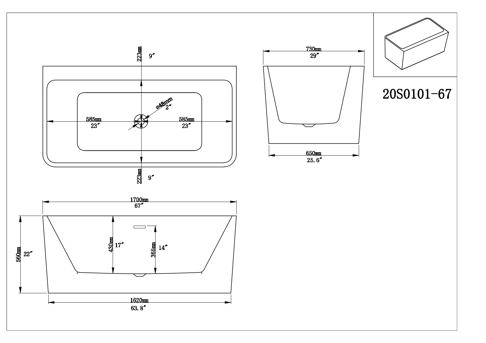 Clovis Goods ERVT1110 Dimensions - ManualMachine.com