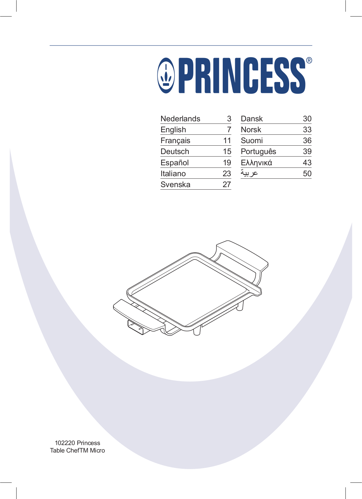 Princess 102220 User Manual