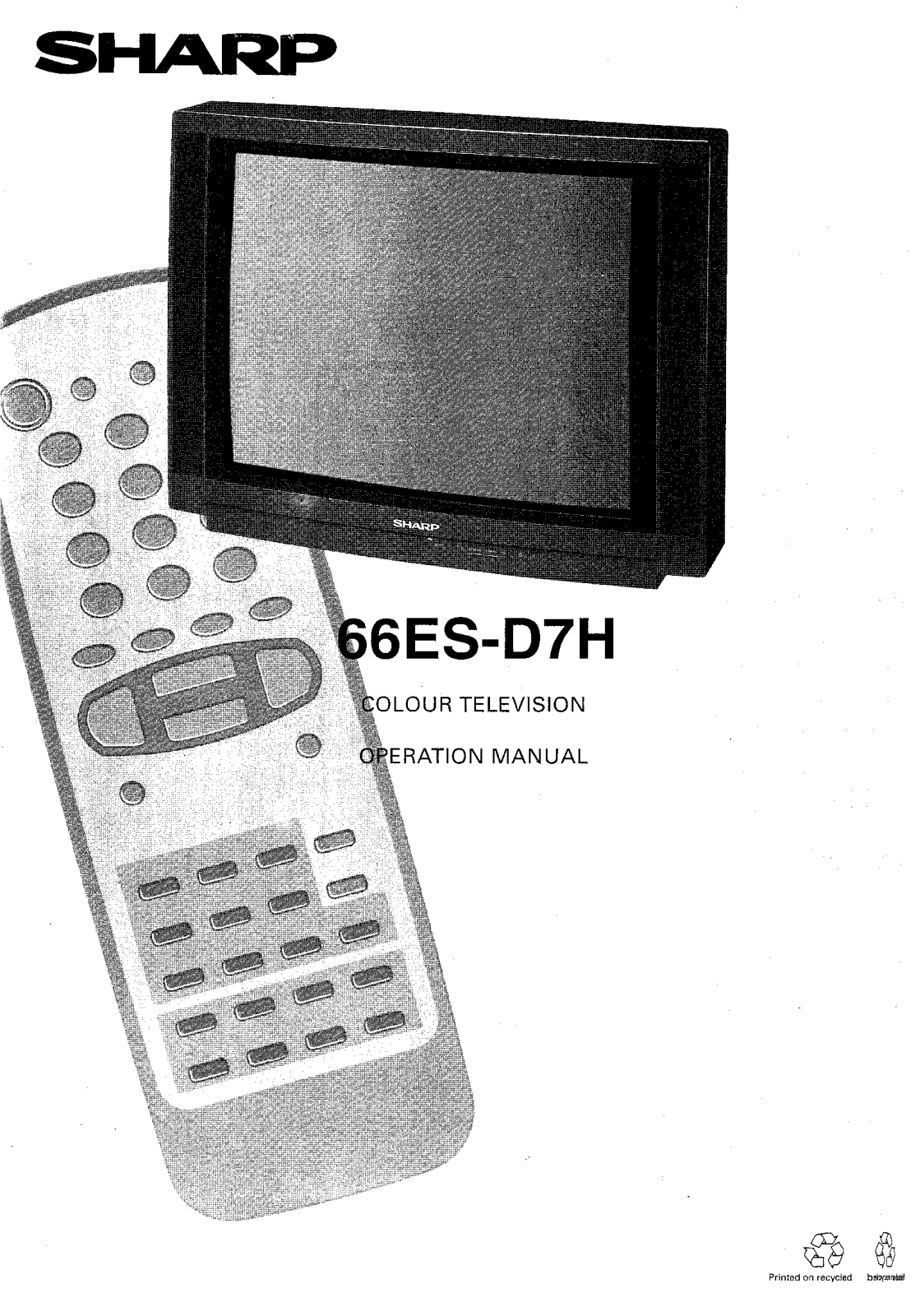 Sharp 66ESD7H User Manual