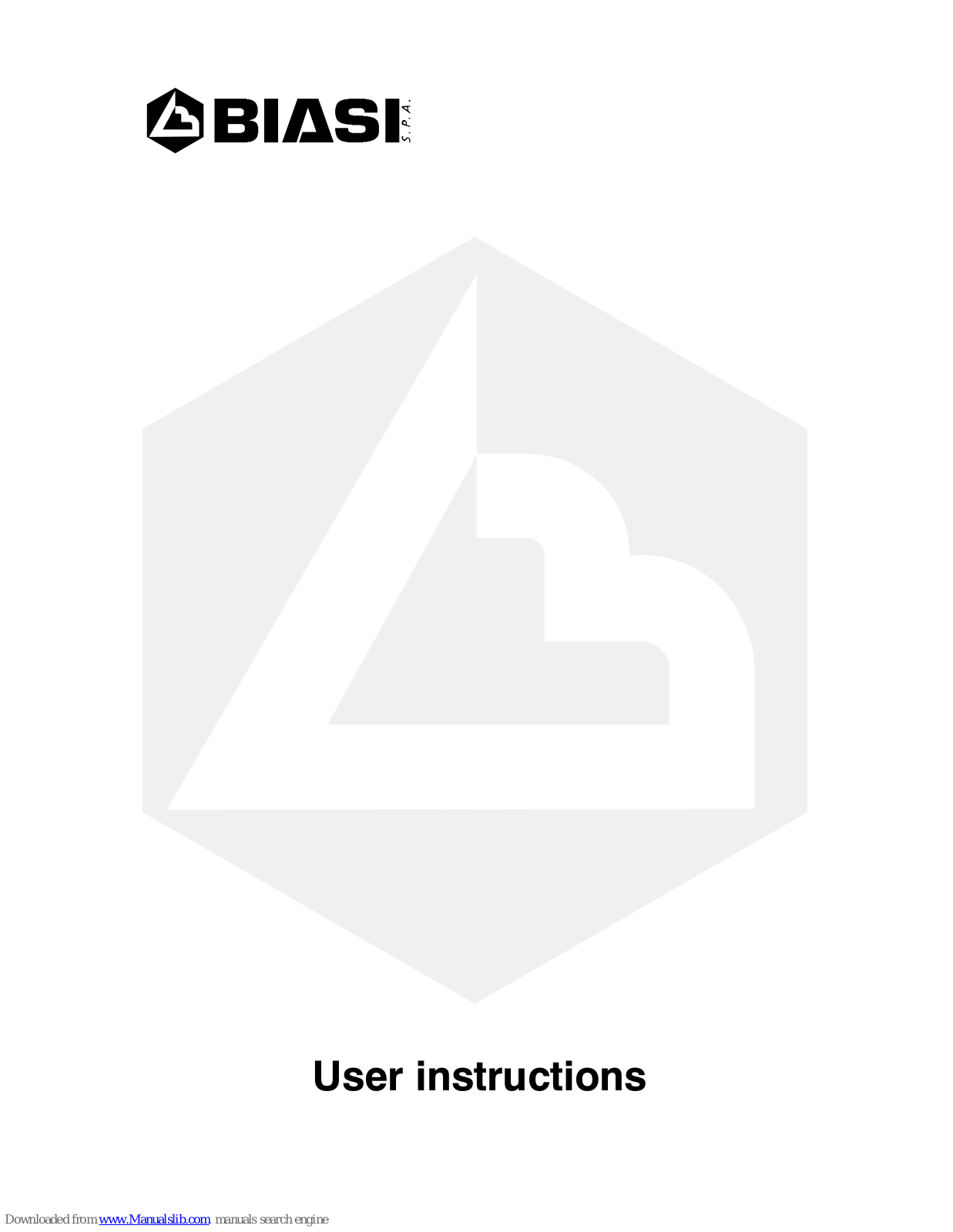 Biasi 24S, 28S, 24SR User Instructions - ManualMachine.com
