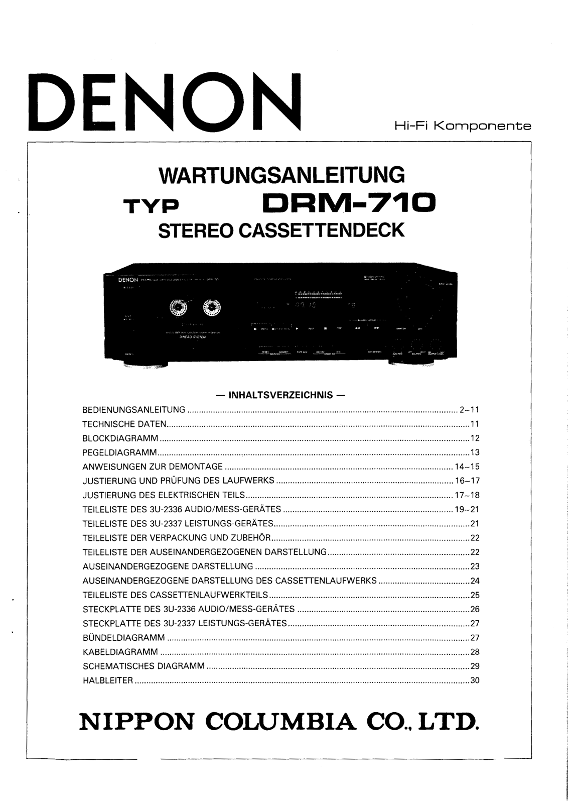 Denon DRM-710 Service Manual