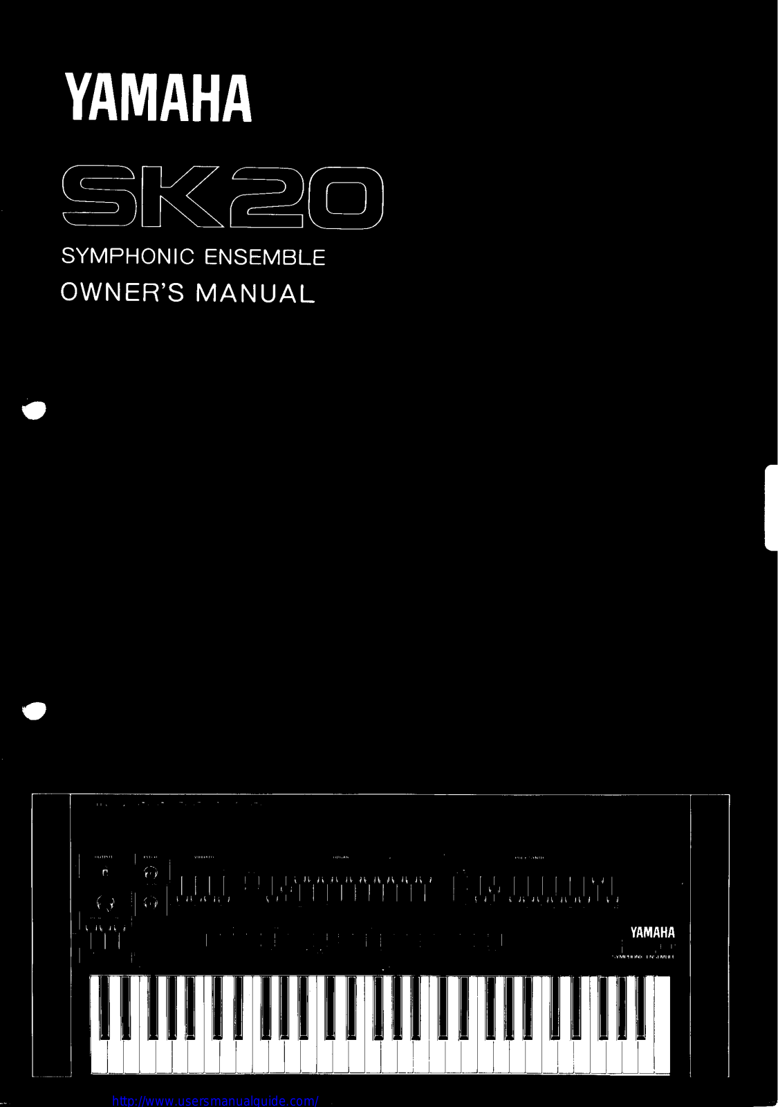 Yamaha Audio SK20 User Manual