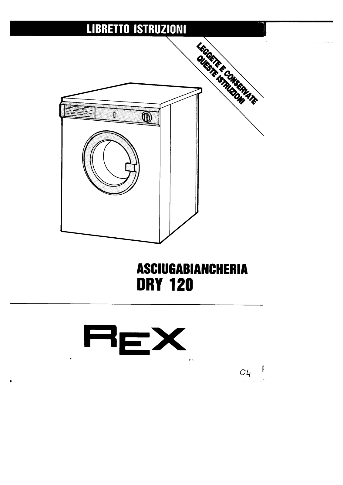 Rex DRY120 Manual