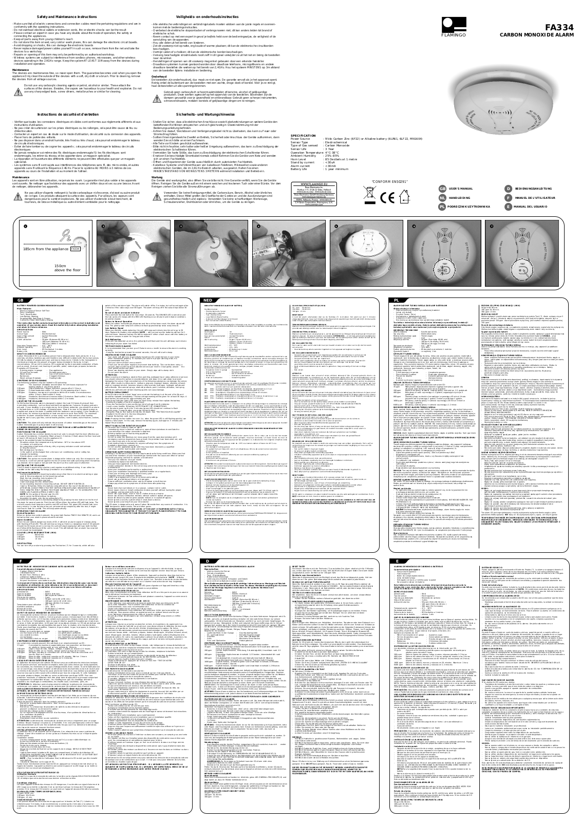 ELRO FA334 User manual