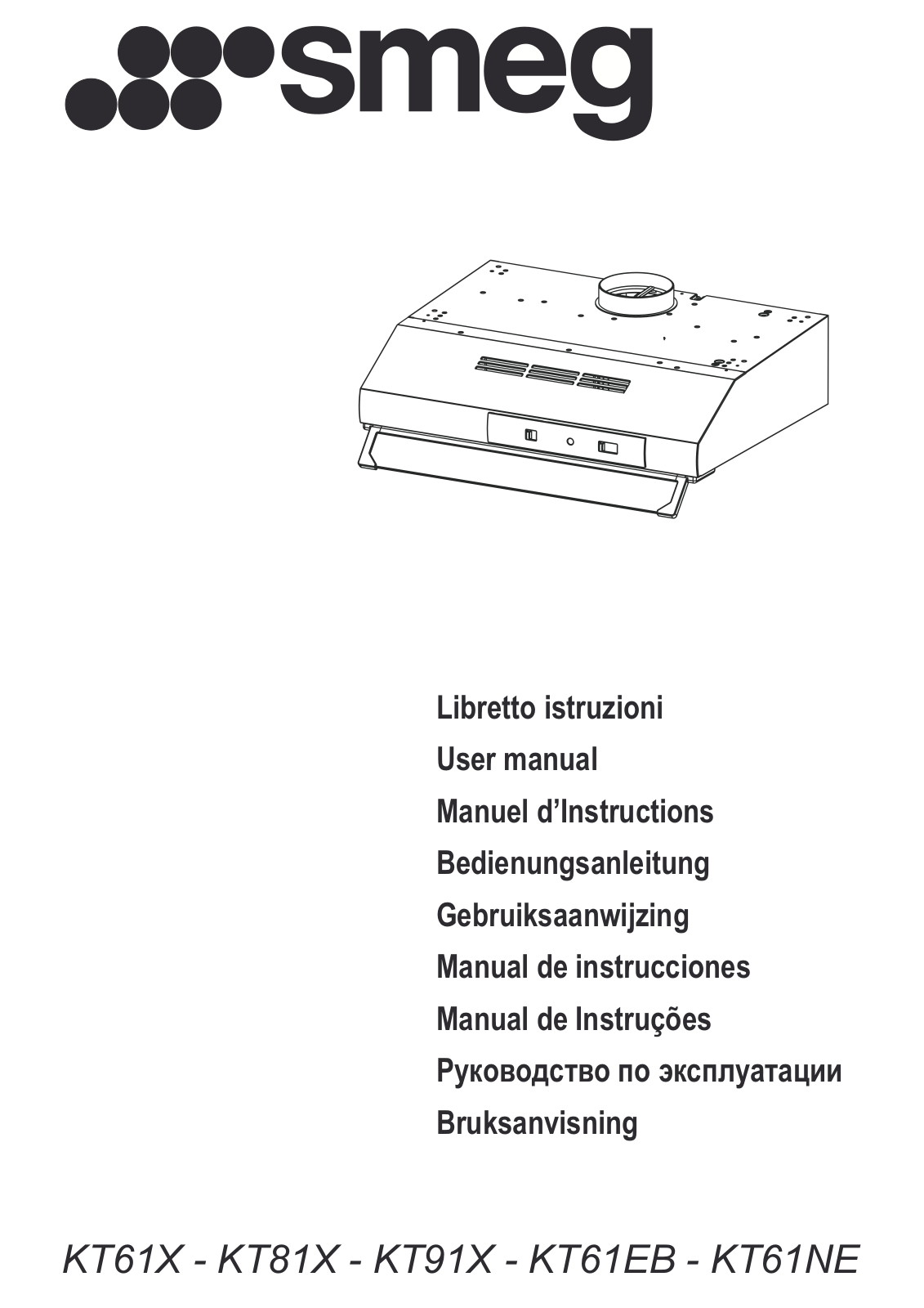 SMEG KT81X, KT61EB, KT61NE, KT61X, KT91X User Manual