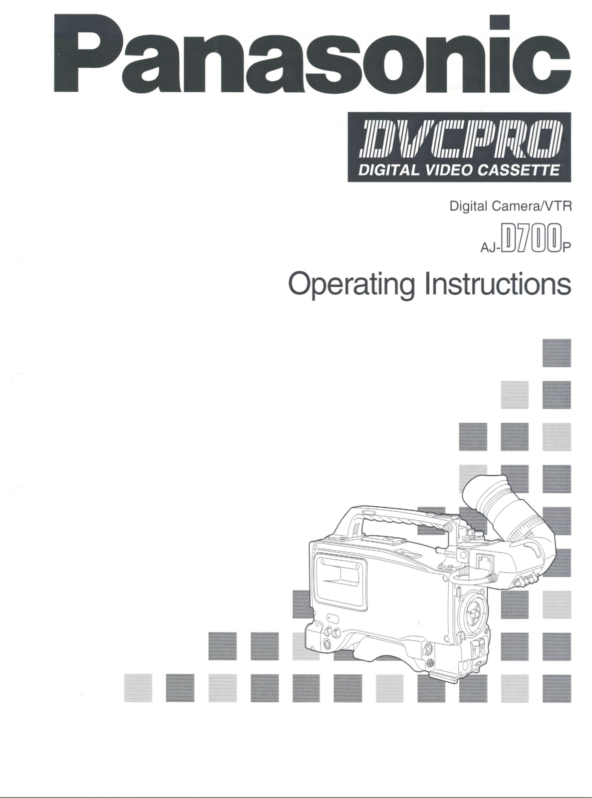 Panasonic AJ-D700, AJ-D700P User Manual