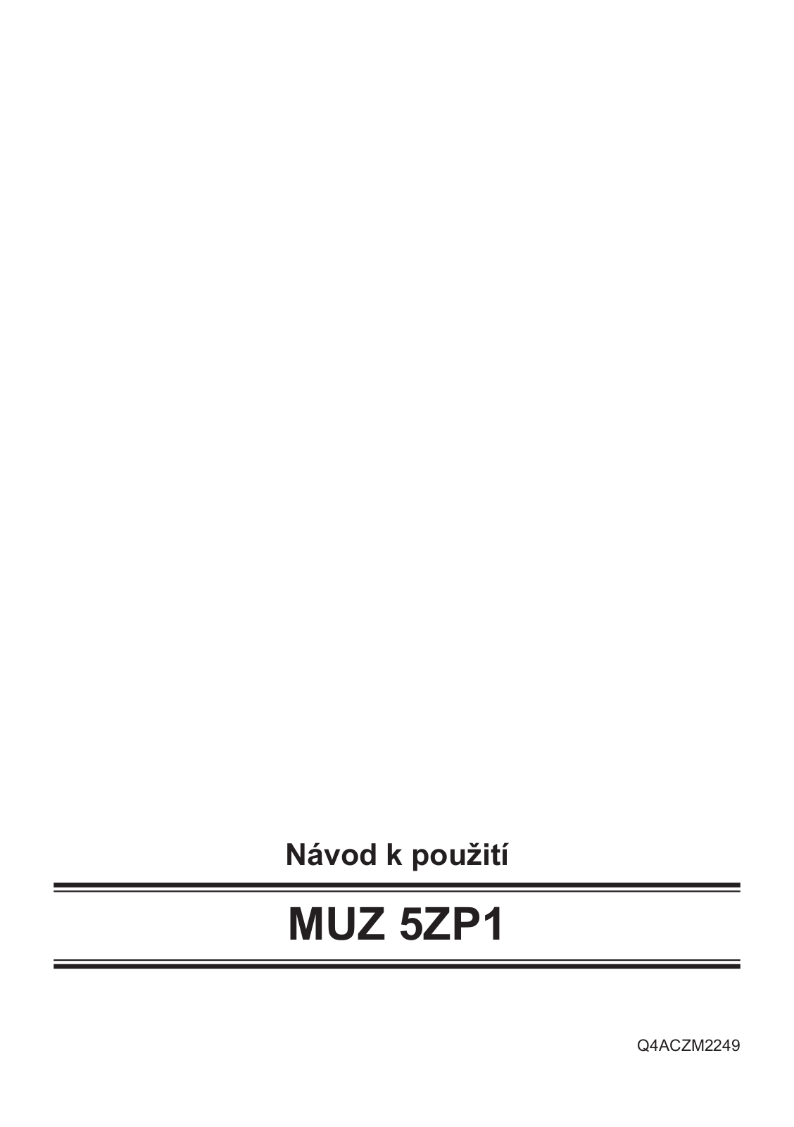 Bosch MUZ 5ZP1 User Manual