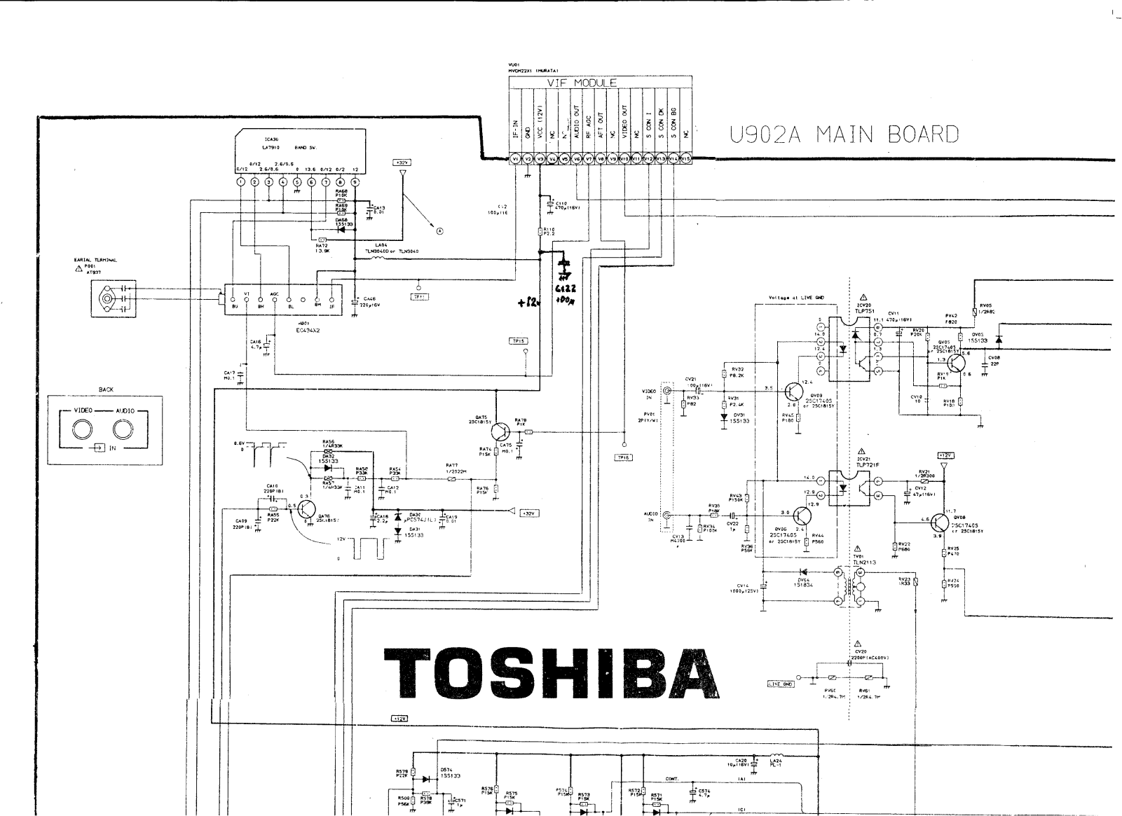 Toshiba 2035XS Cirquit Diagram