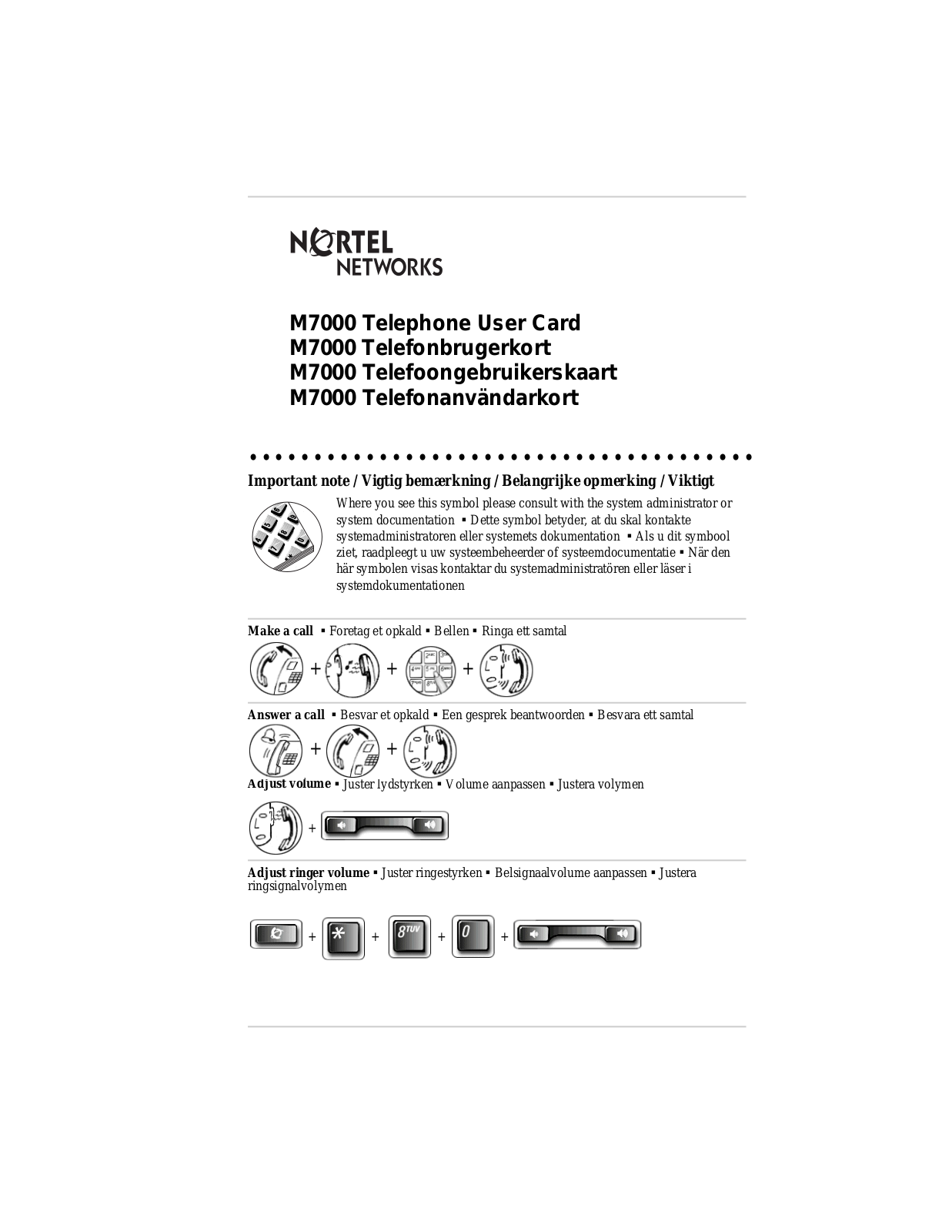 Norstar M7000 User Guide