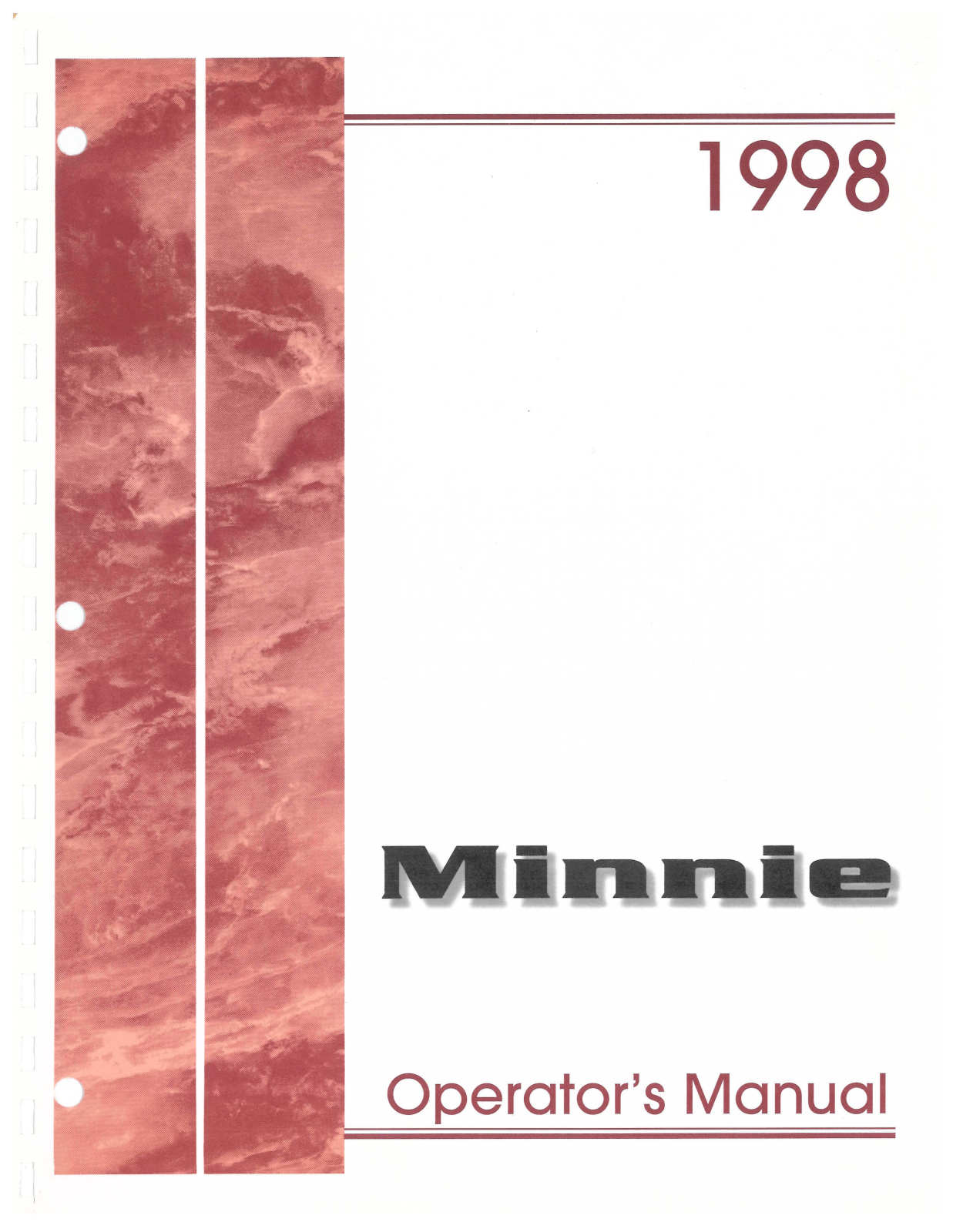 Winnebago Minnie (1998) Operator's Manual