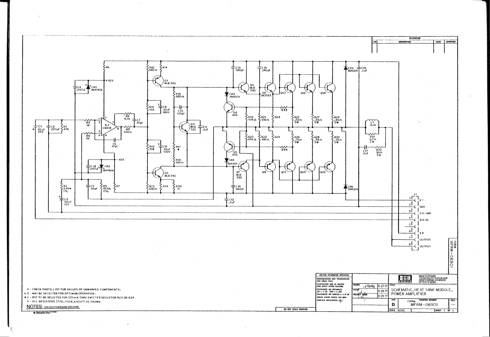 BGW MFRM-06901 Schematic - ManualMachine.com