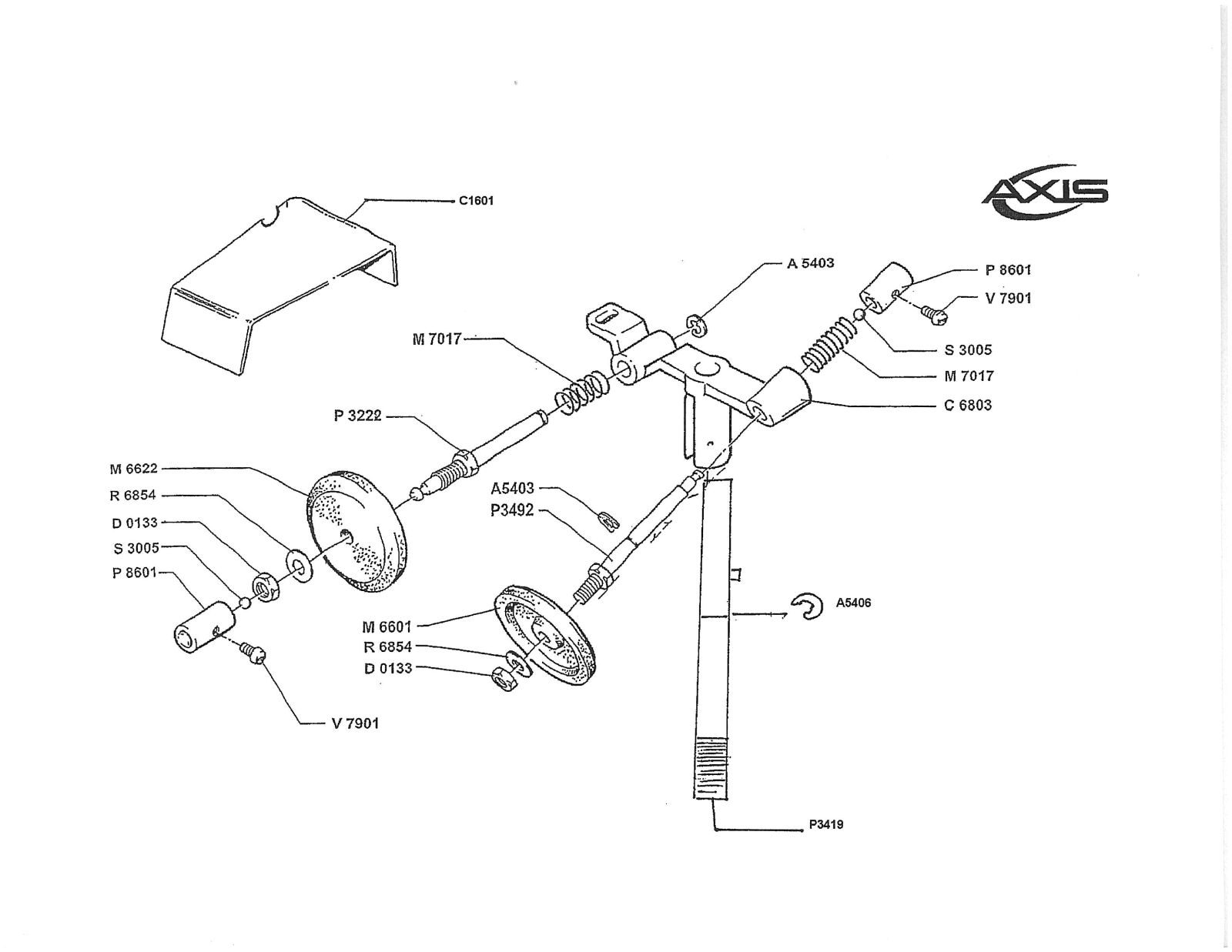 Axis AX-S12P Parts List