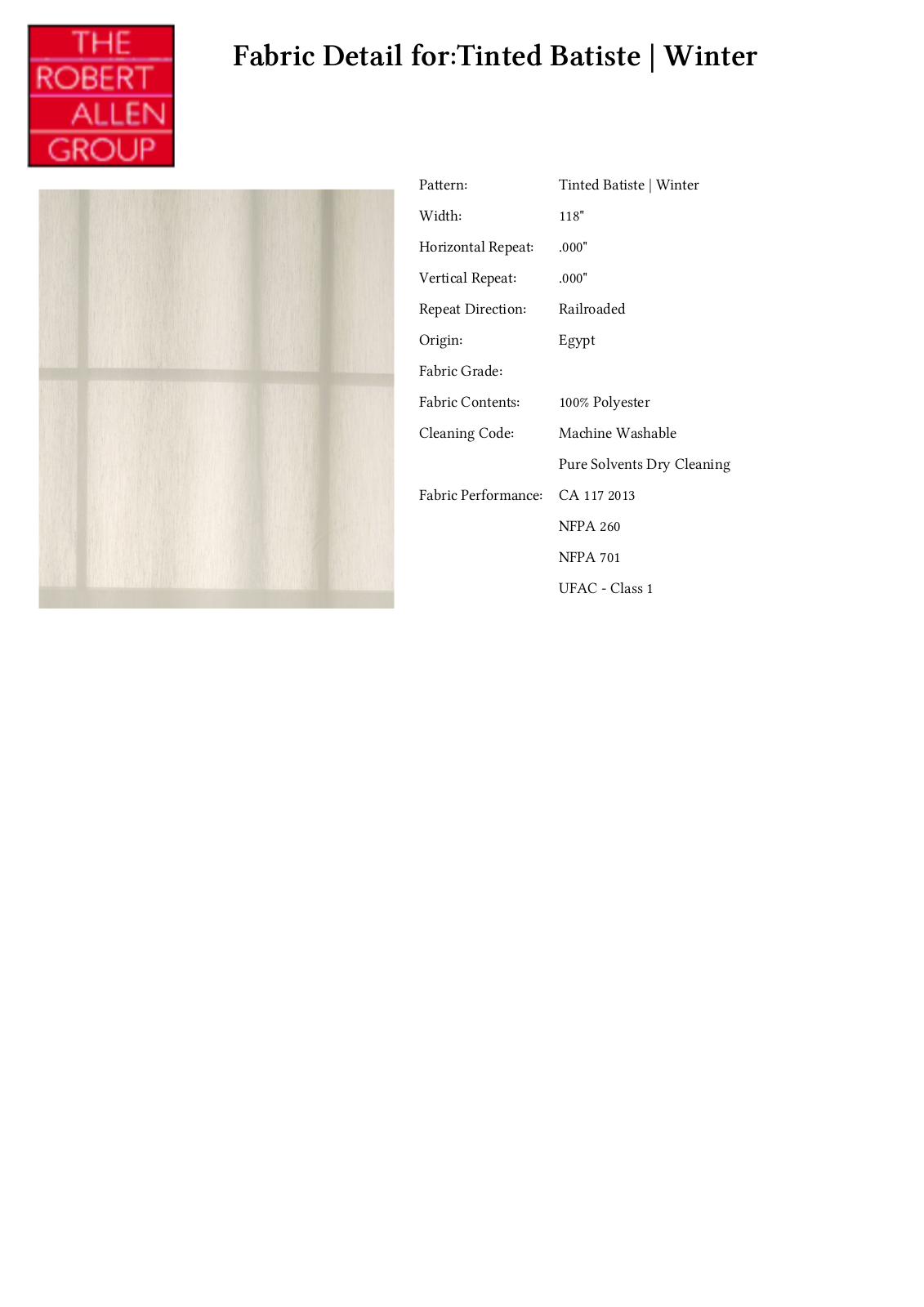 Robert Allen RALF1291 Specifications - ManualMachine.com