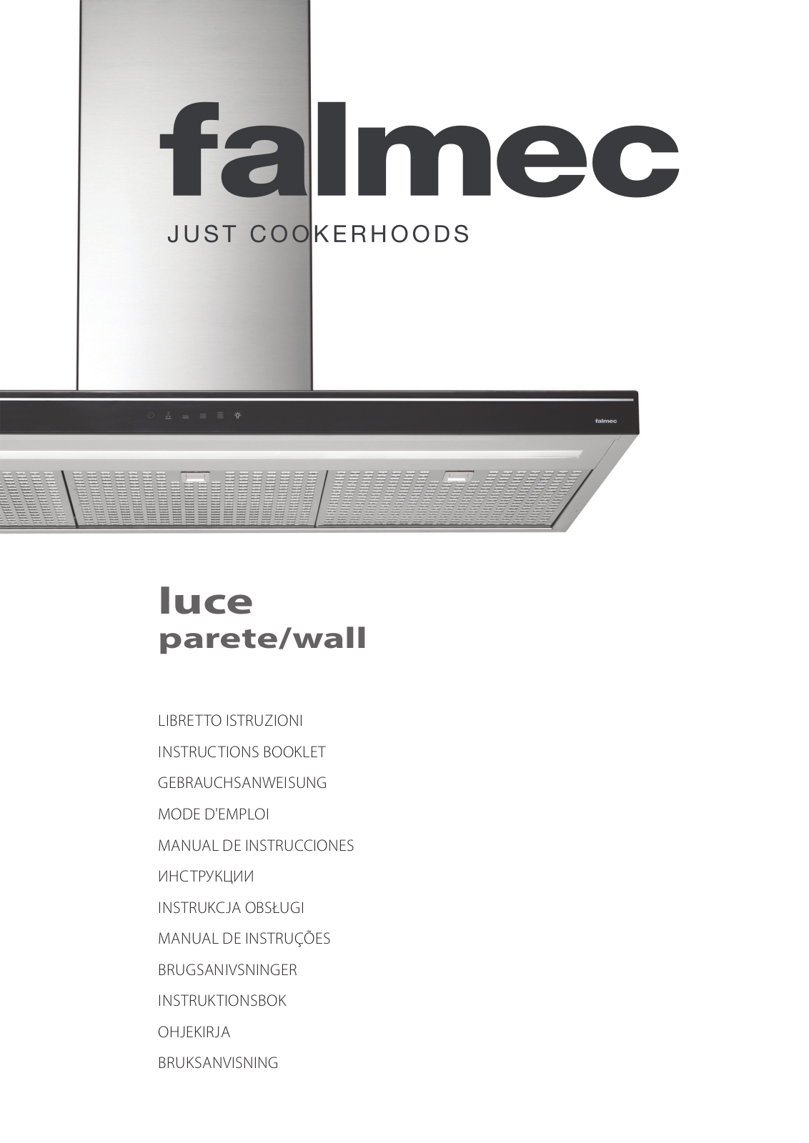 Falmec Luce 90 Glass wall User Manual