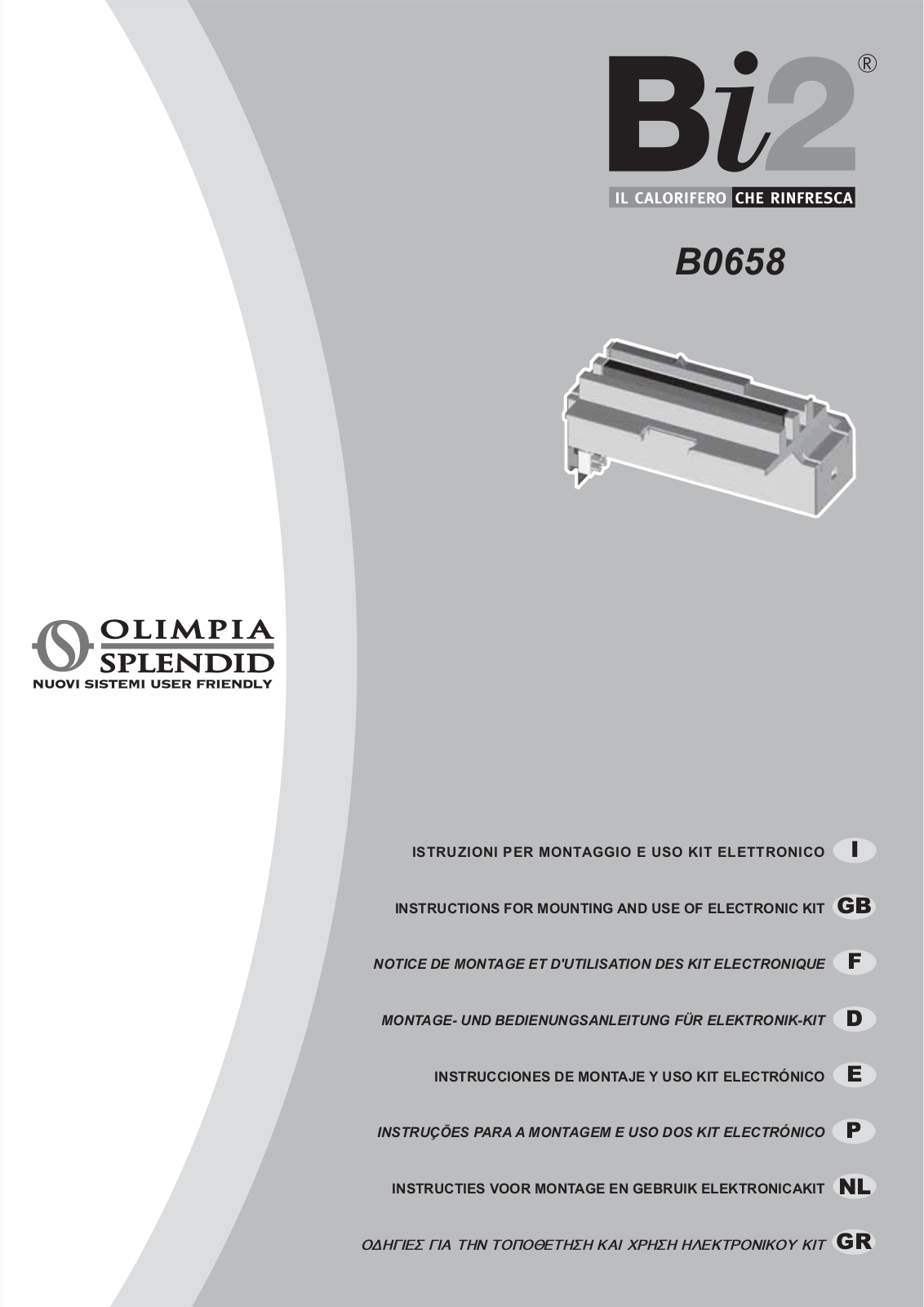 Olimpia splendid Bi2, Bi2 B0658 Instruction Manual