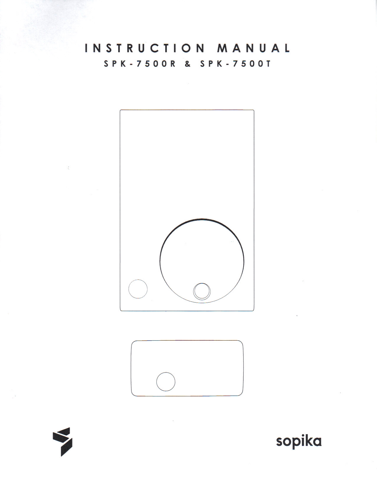 SOPIKA SPK7500T Users manual