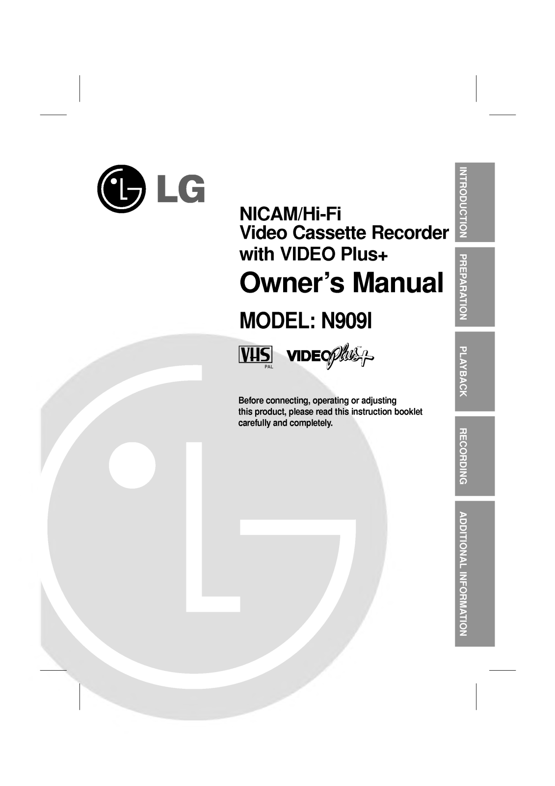 LG N909I User Manual