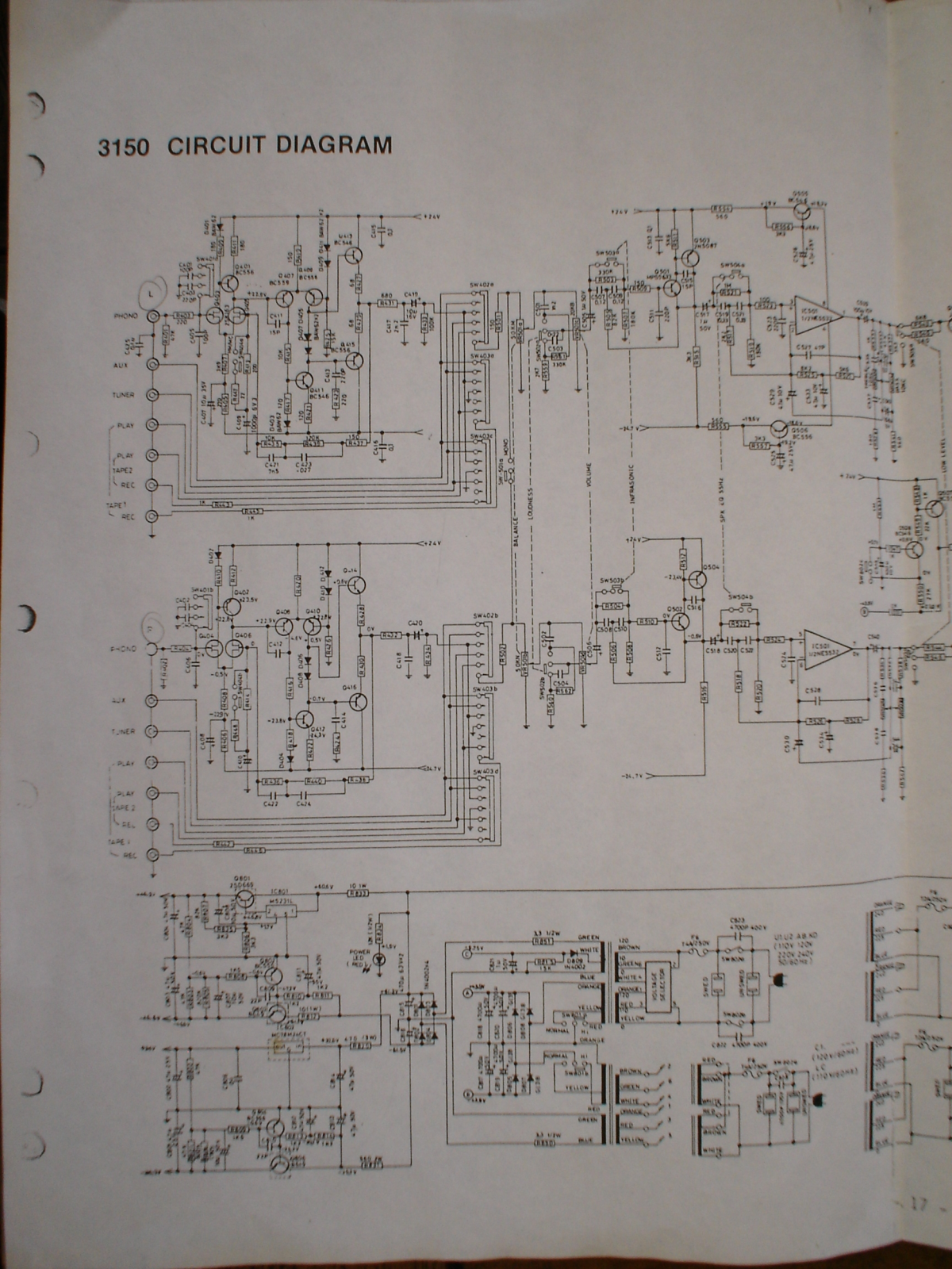 NAD 3150 Schematic