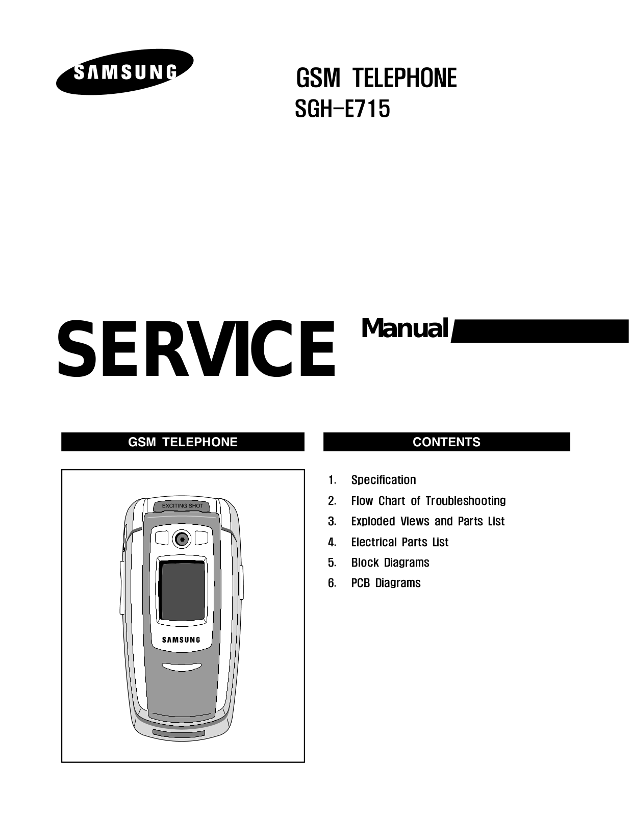 Samsung SGH-E715 Service Manual