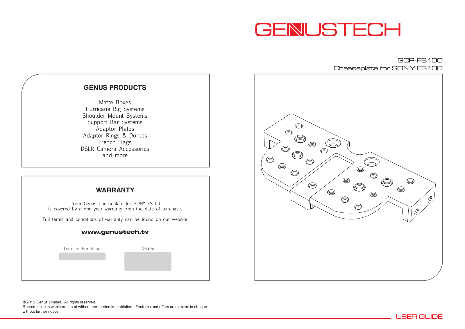 Genustech GCP-FS100 User manual - ManualMachine.com