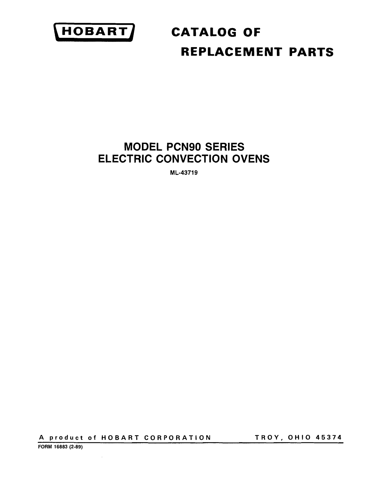 Hobart PCN90 Parts List - ManualMachine.com