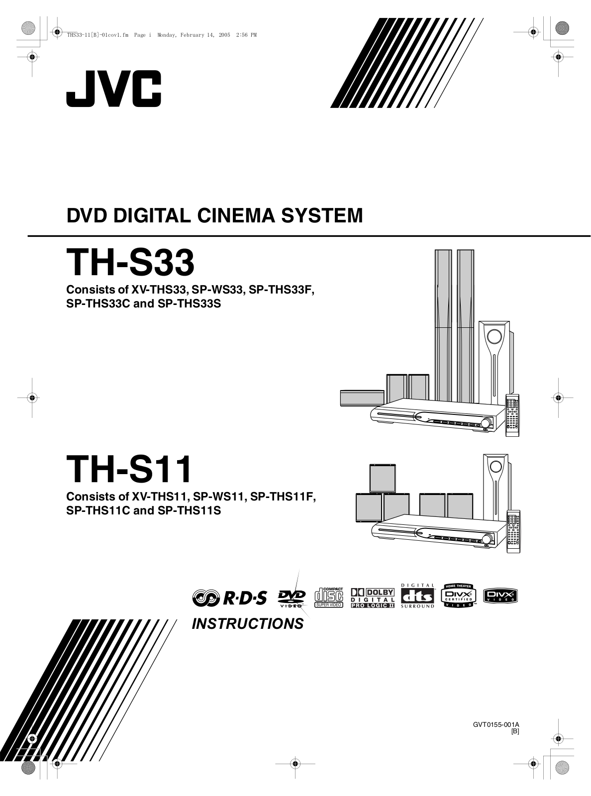 JVC SP-THS33F User Manual