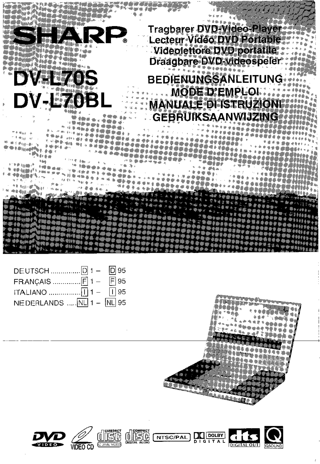 Sharp DV-L70S, DV-L70BL User Manual