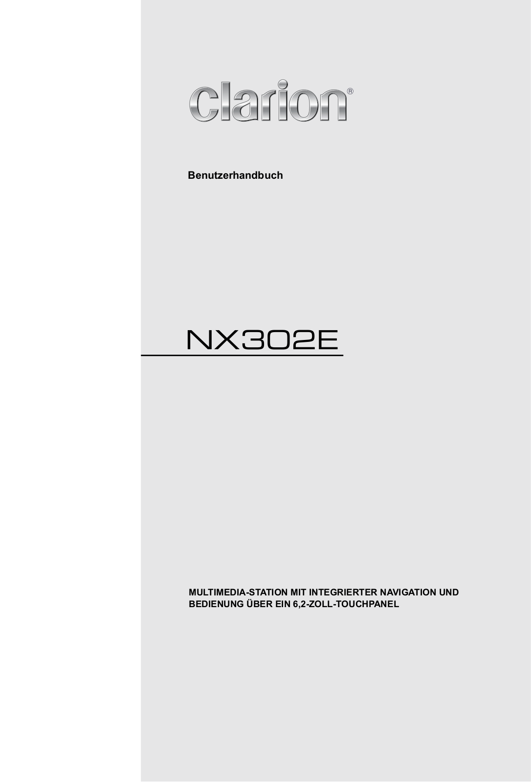 Clarion NX302E User Manual