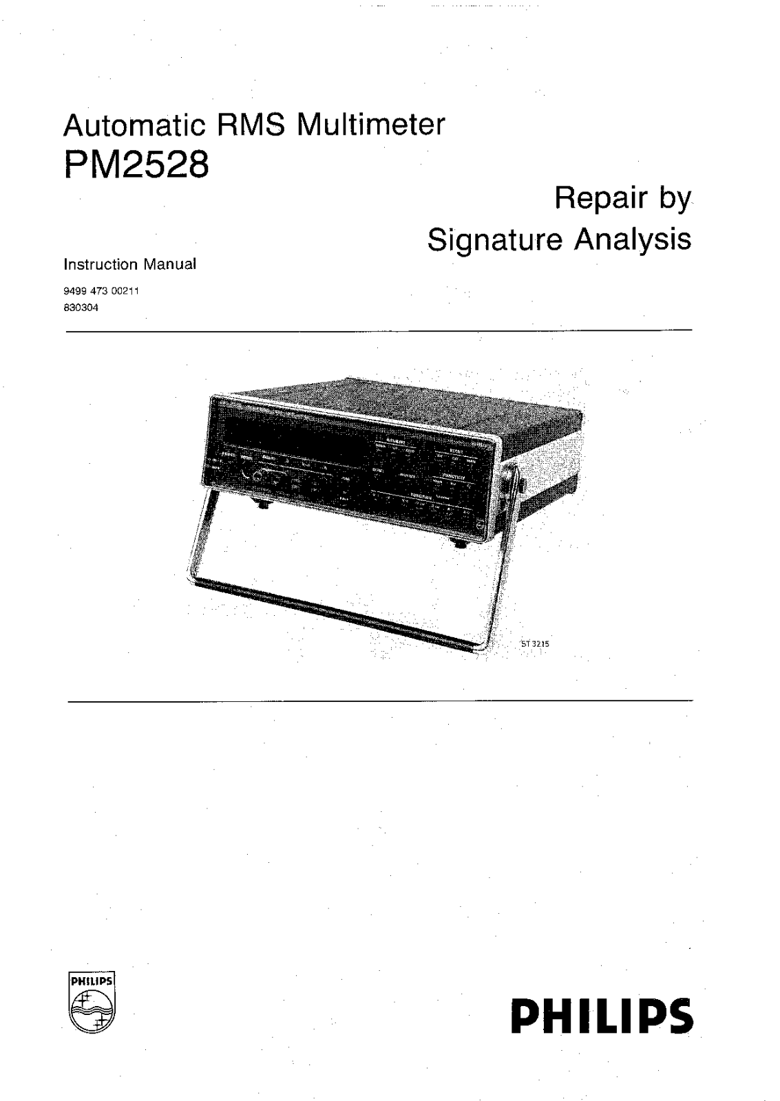 Philips PM-2528 Service Manual