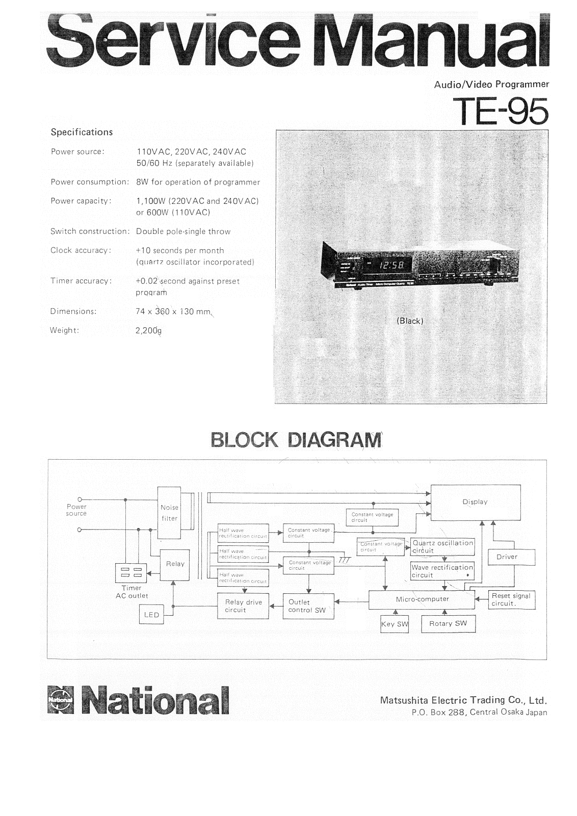 National TE-95 Schematic