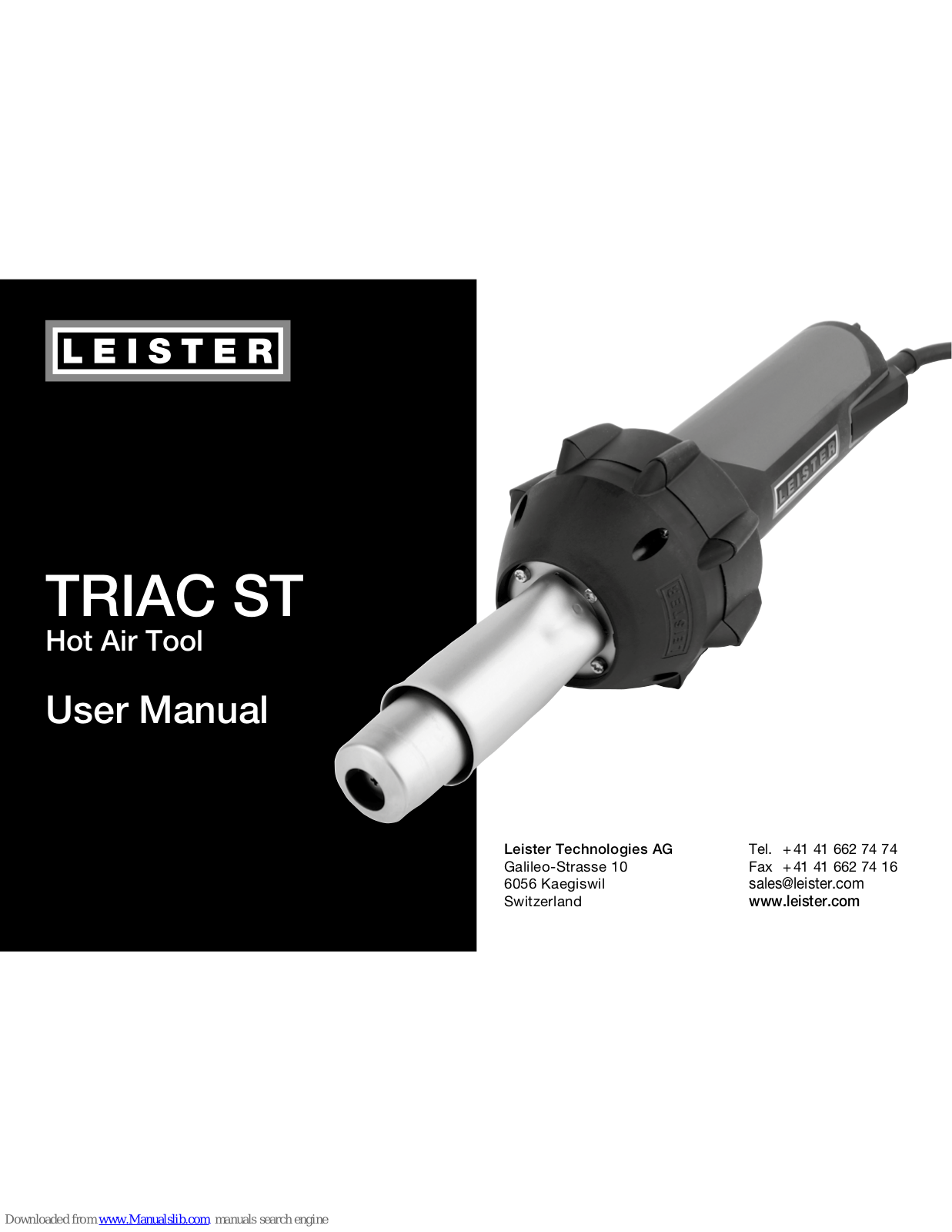 Leister TRIAC ST User Manual