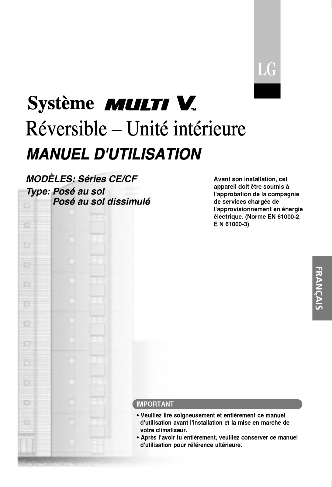 LG ARNU24GCFU1 User Manual