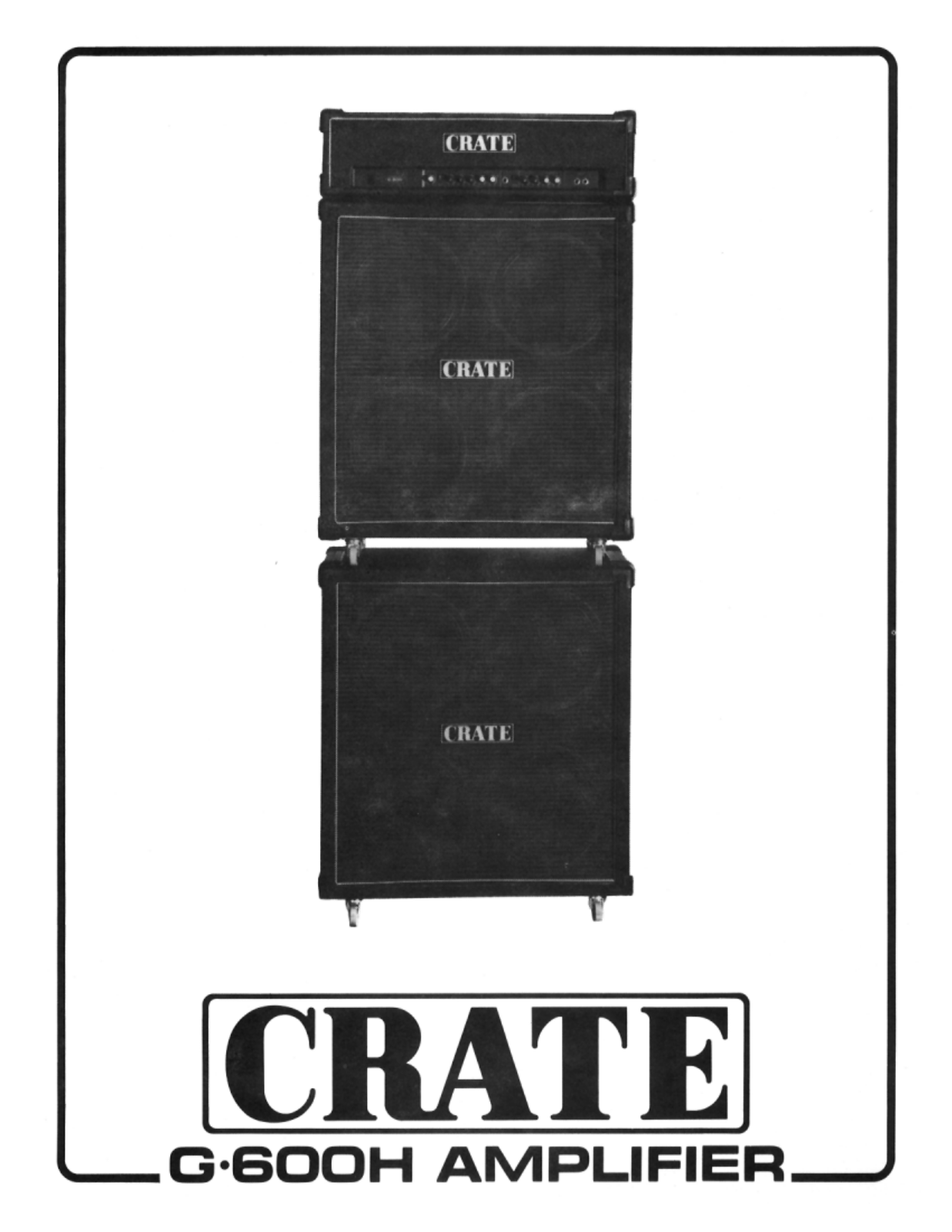 Crate Amplifiers G-600H User Manual