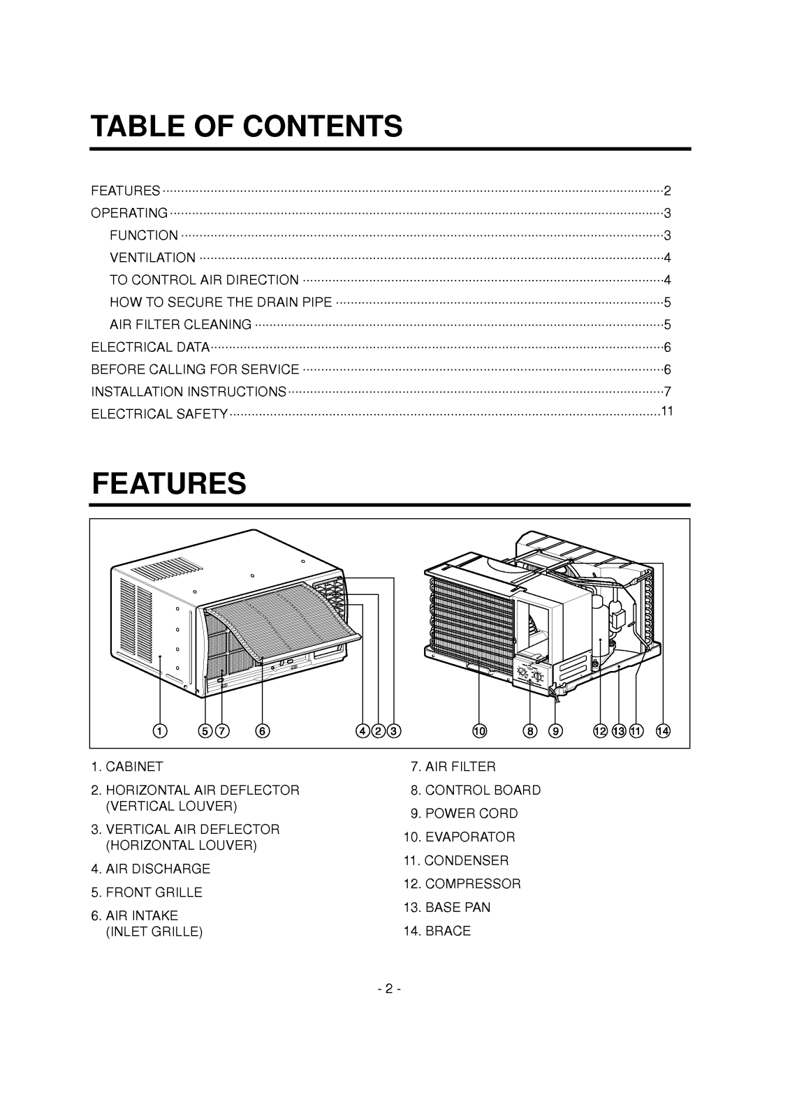 LG LW-C1214CL, LW-C1014CL User Manual