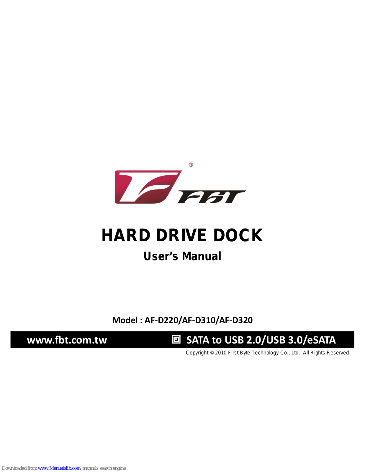 Fbt AF-D220, AF-D310, AF-D320 User Manual