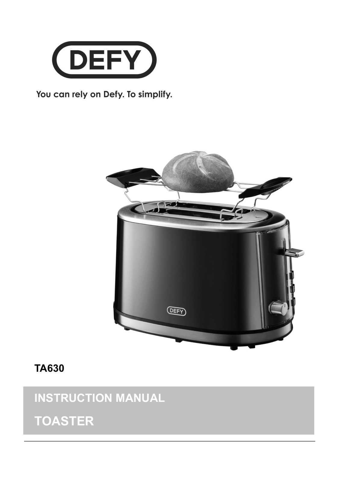 Defy TA630 User Manual