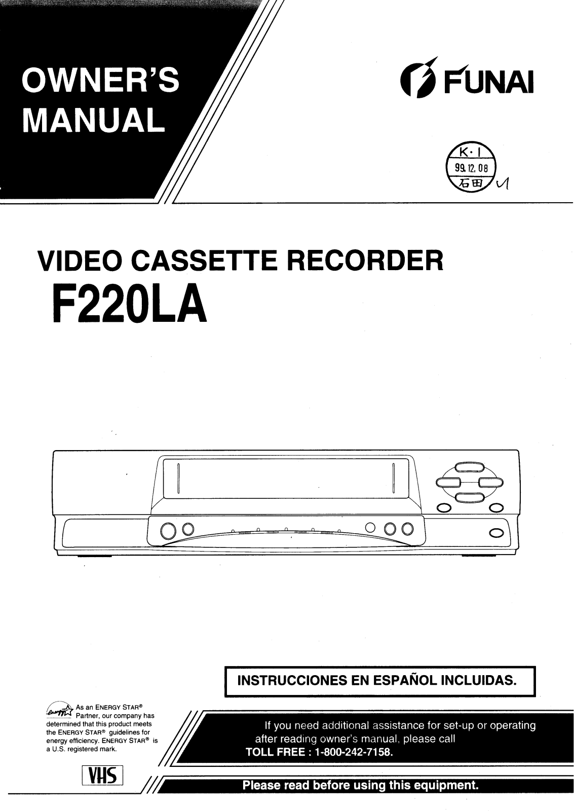 Funai F220LA User Manual