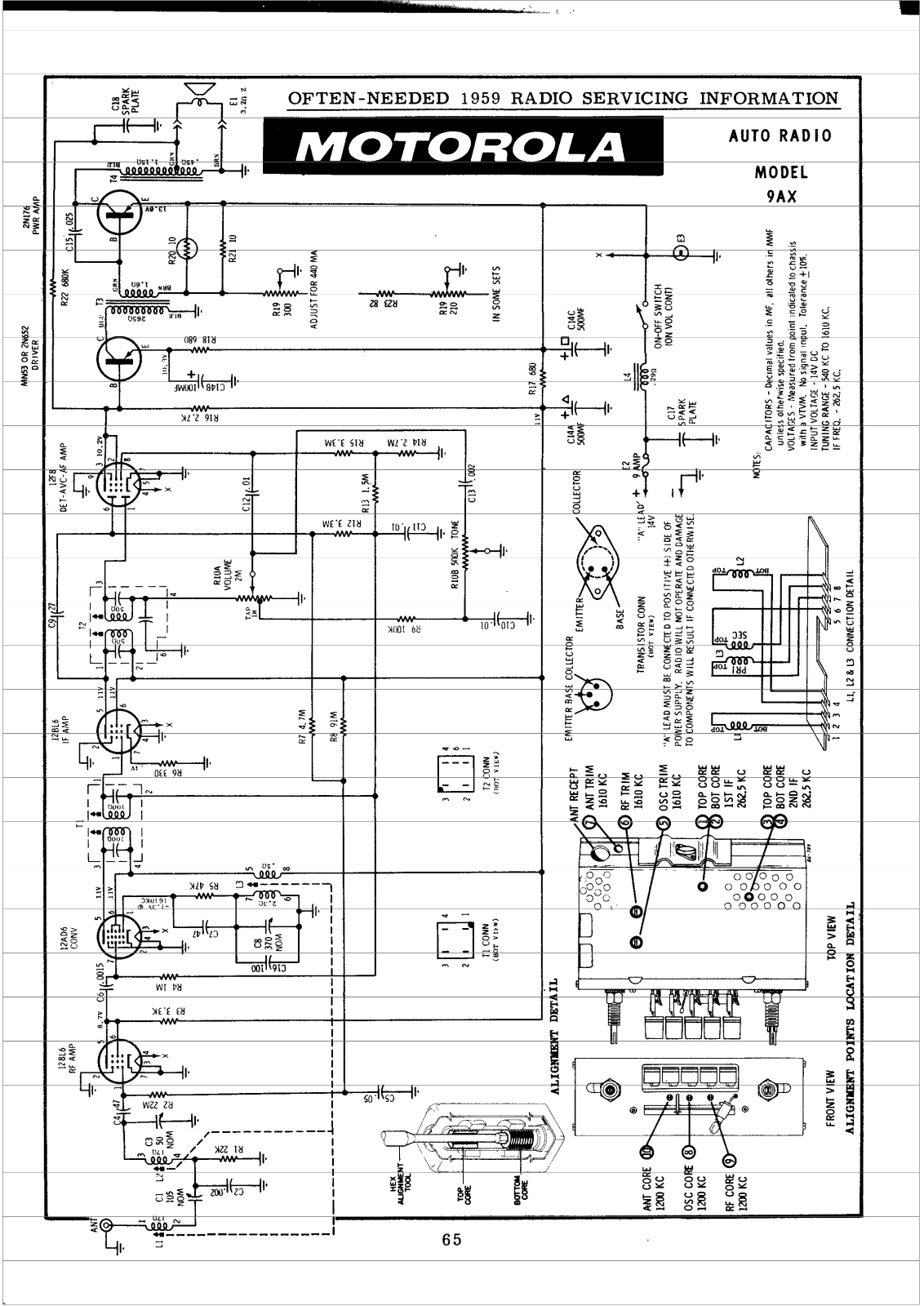 Motorola 9AX Schematic