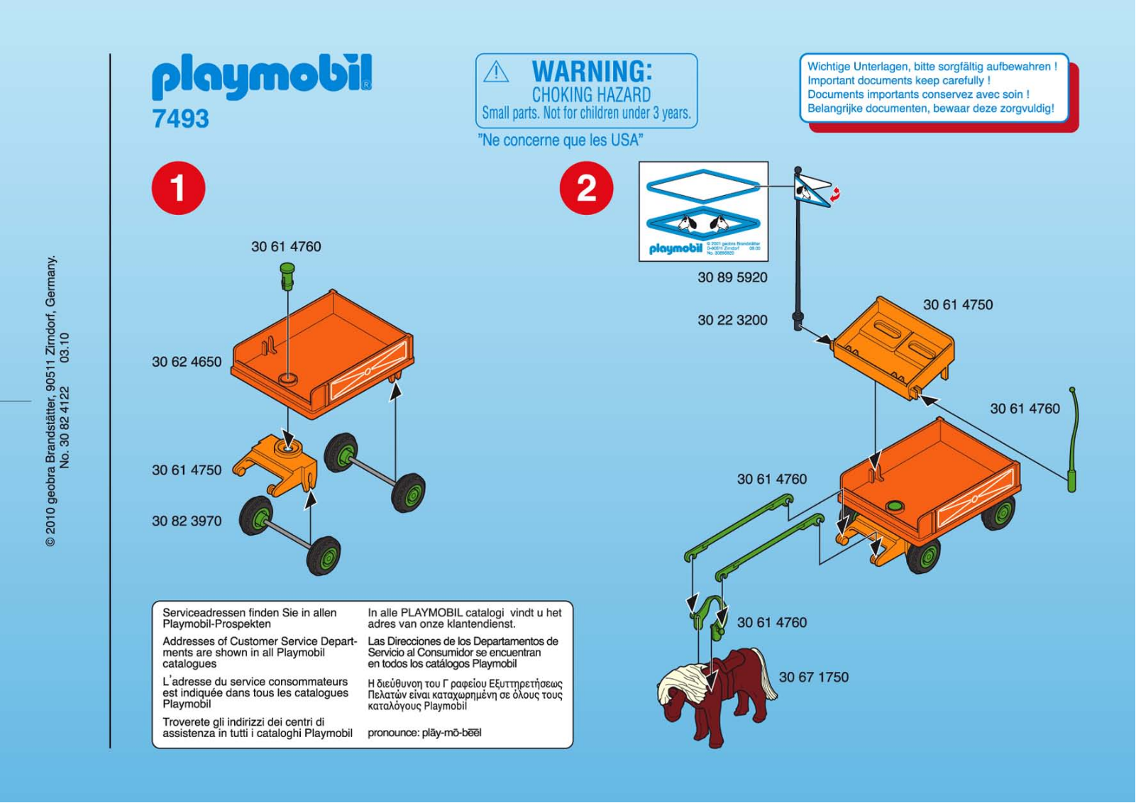 Playmobil 7493 Instructions