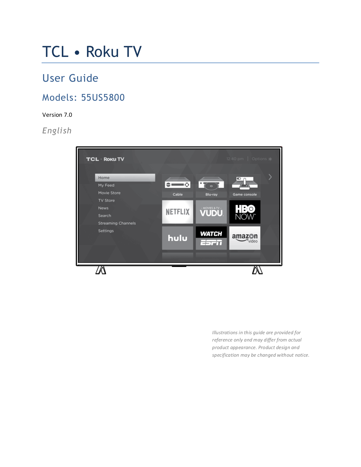 TCL 55US5800 User Guide