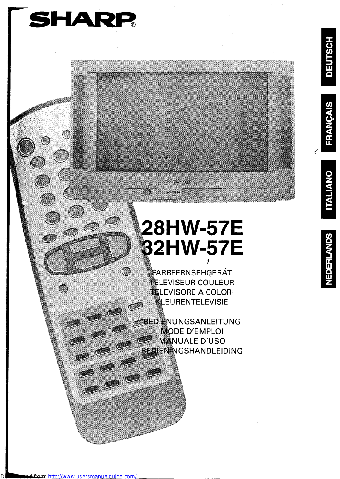 SHARP 28/32HW-57E User Manual