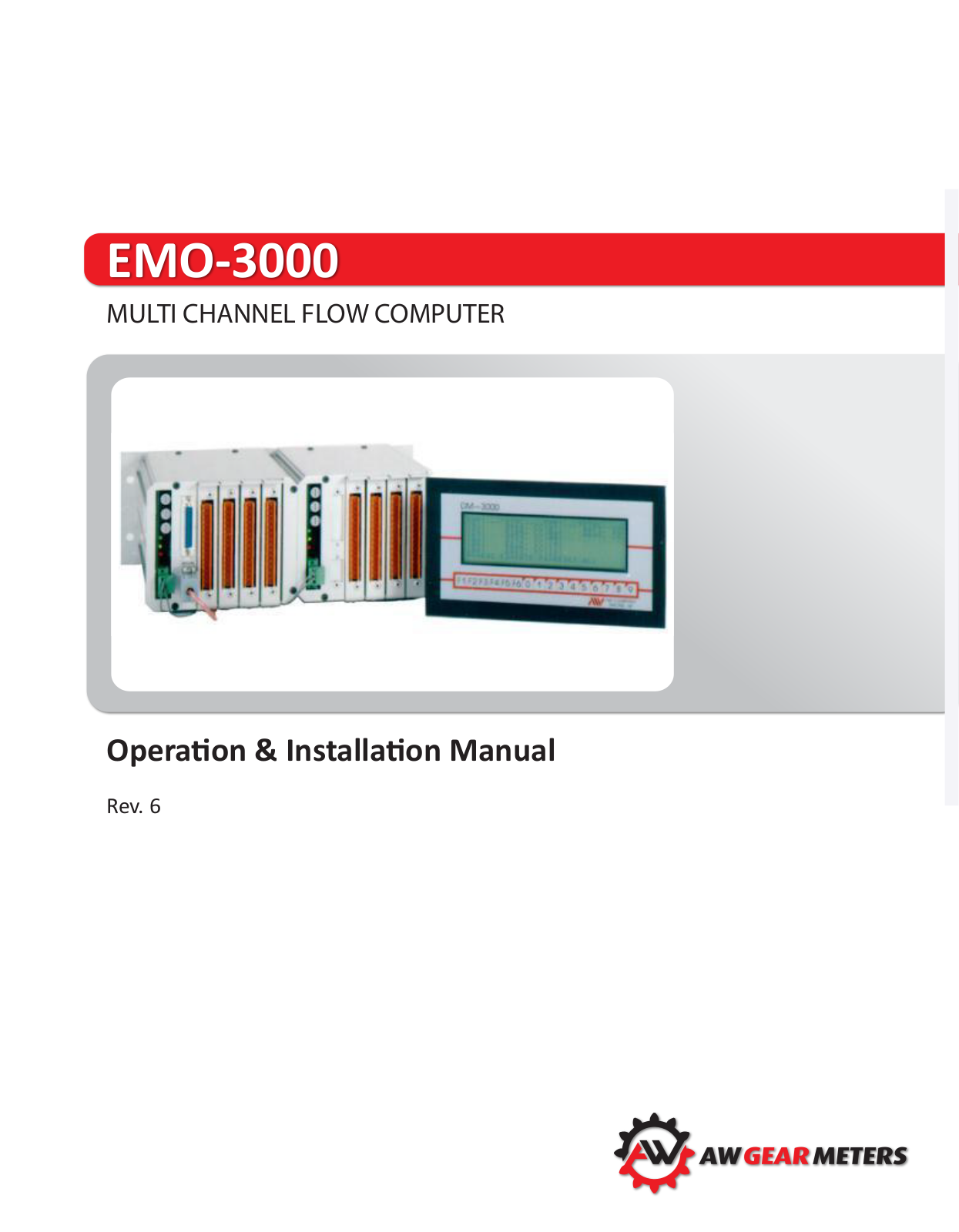 AW Gear Meters EMO-3000 User Manual