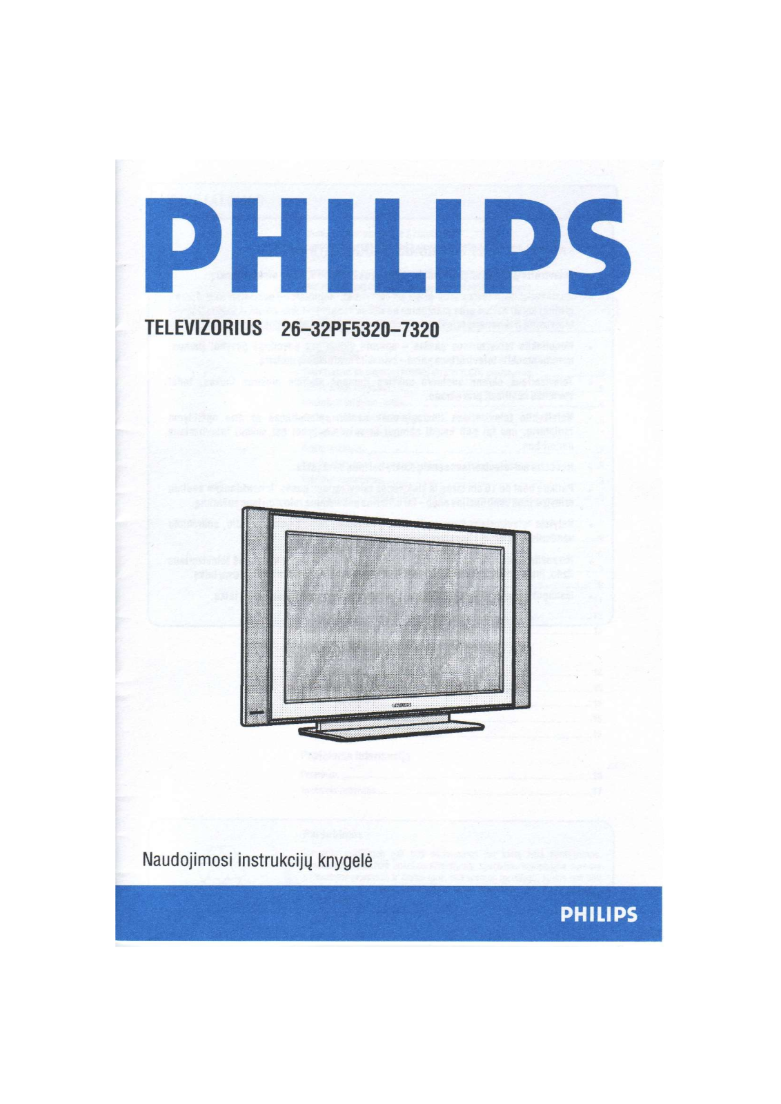 Philips 26-32PF5320-7320 User Manual