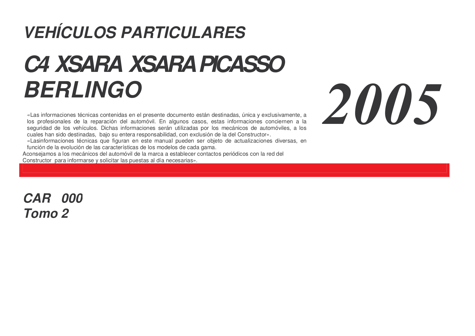 citroen C4 (2005) Workshop manual - ManualMachine.com