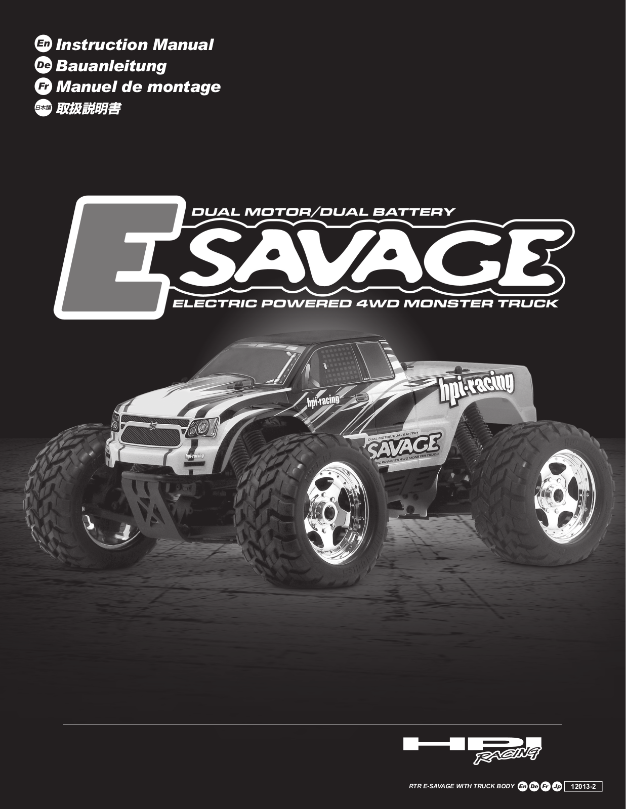 HPI Racing E-Savage User Manual