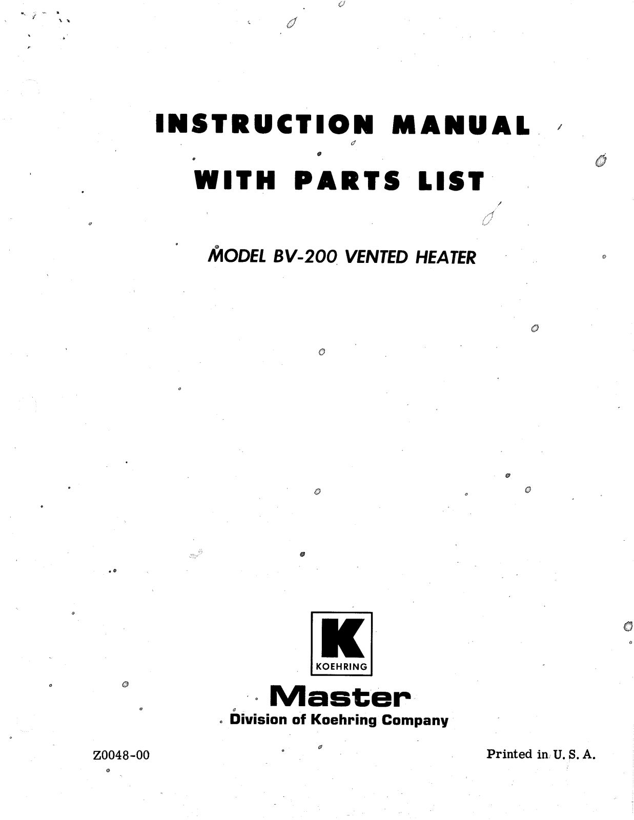 Desa Tech BV200 Owner's Manual