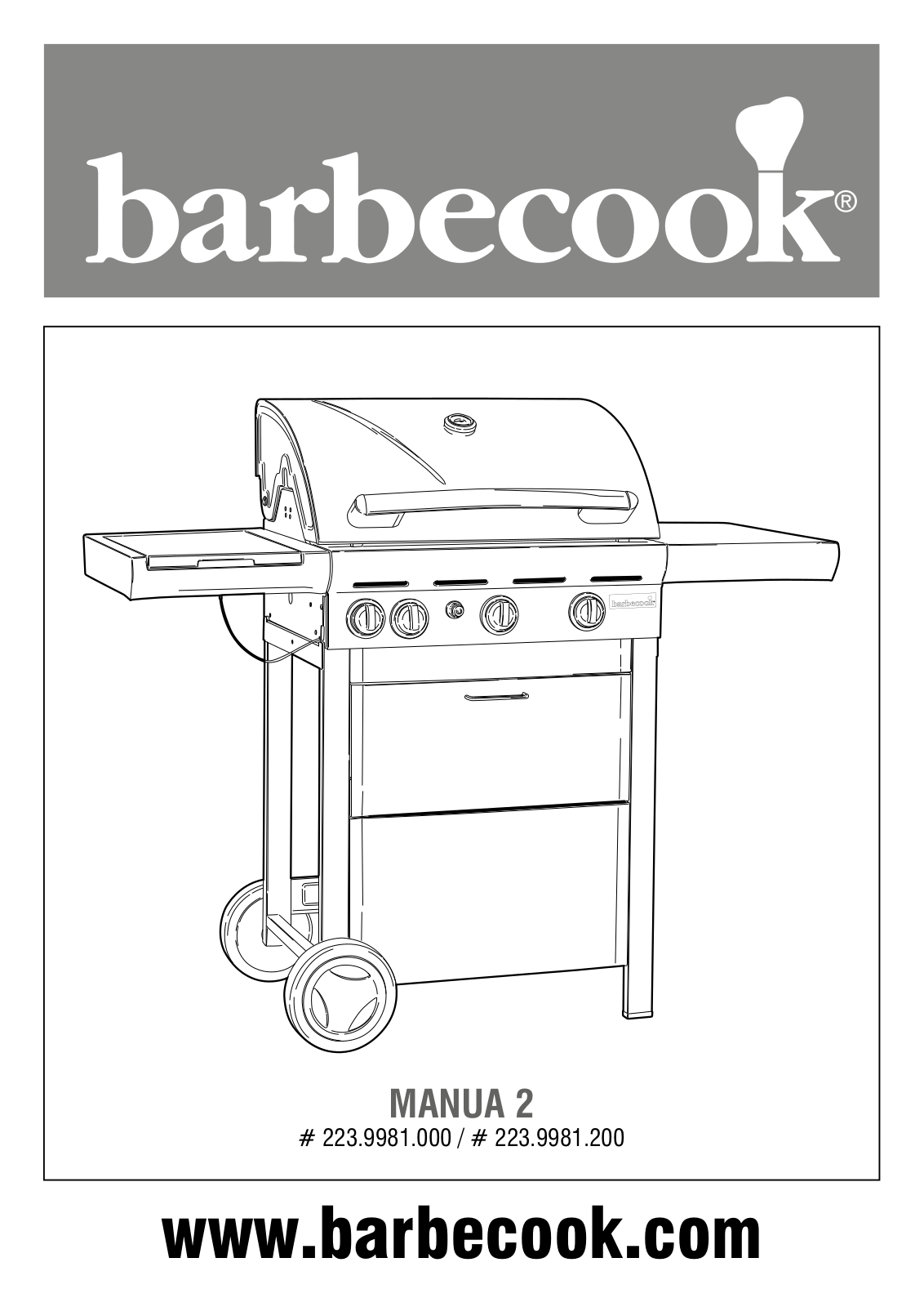 Barbecook Manua 2 User Manual