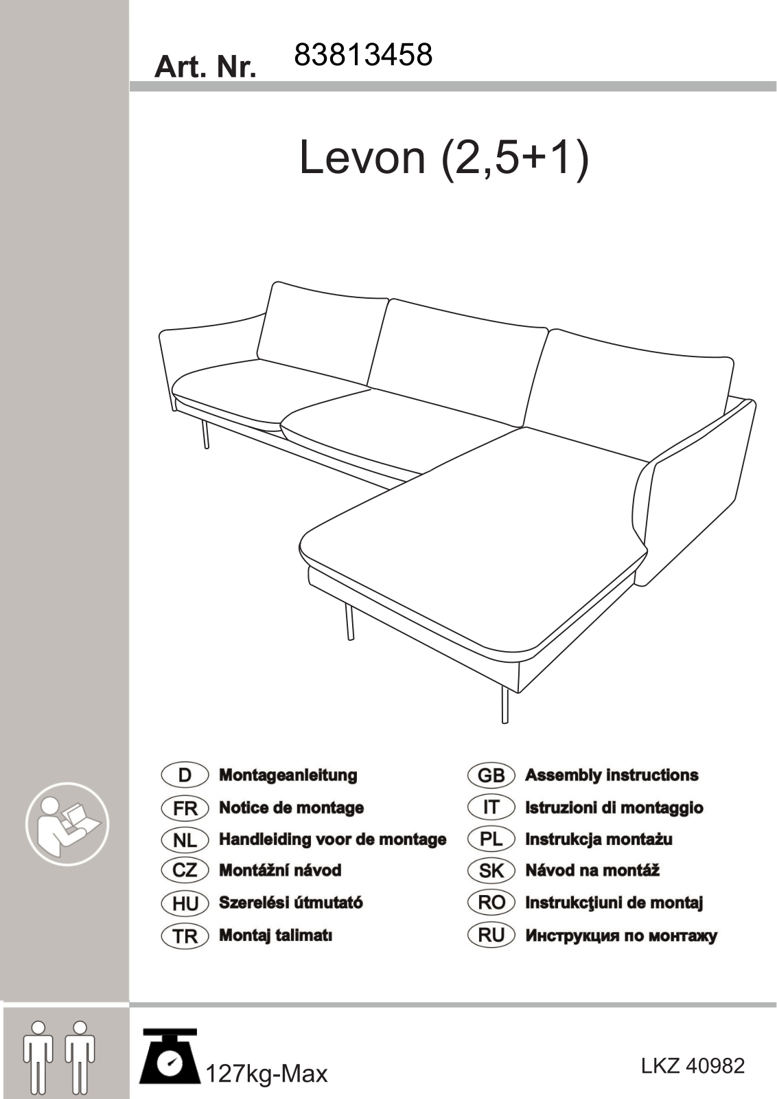 Levon 83813458 Assembly instructions - ManualMachine.com