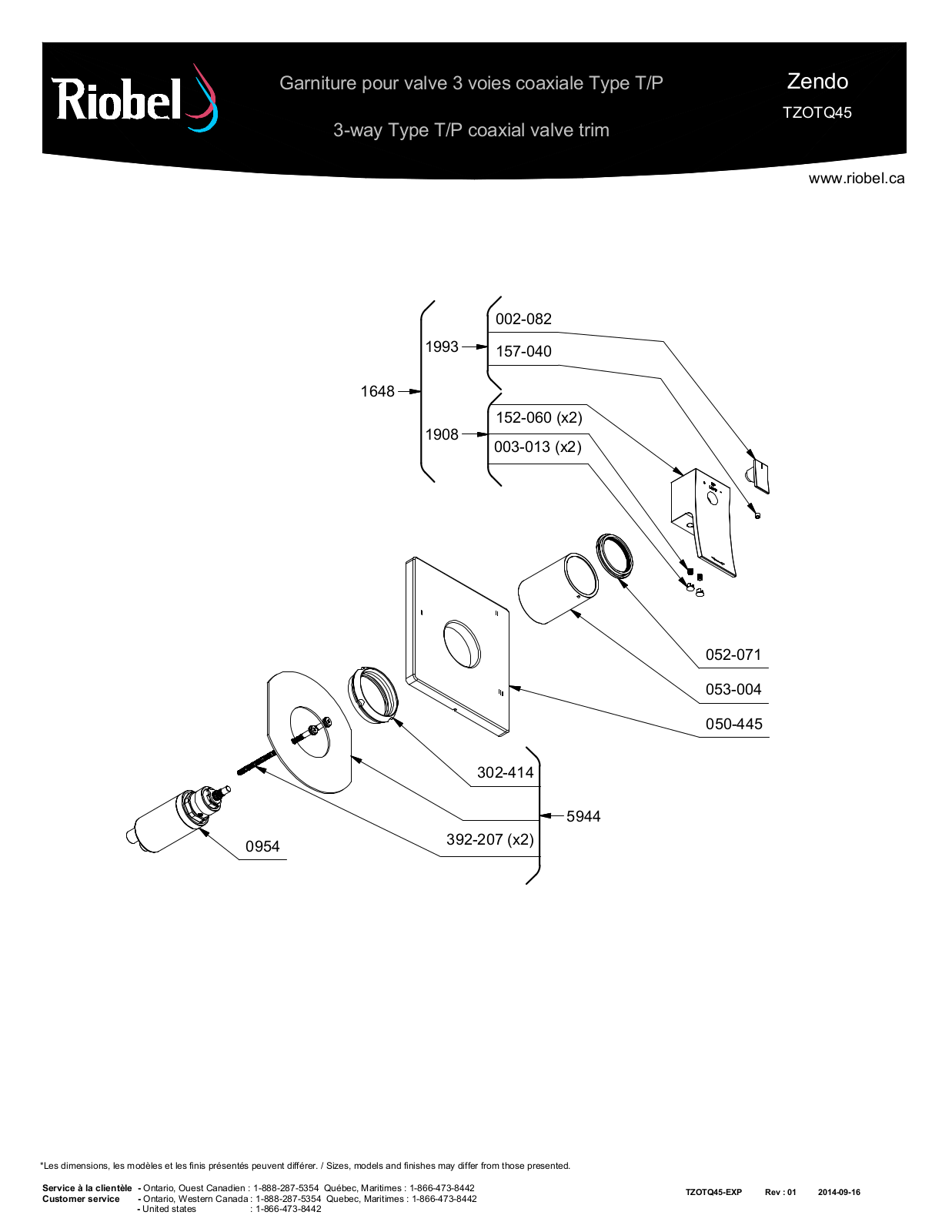 Riobel ROBL1998 Specifications - ManualMachine.com