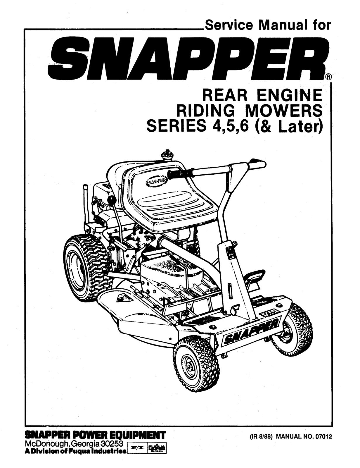 Snapper SERIE 5 User Manual